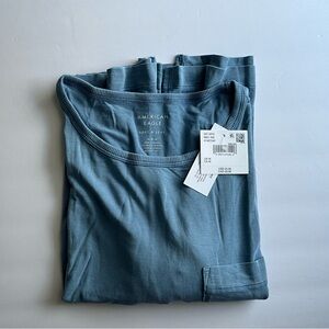 54. American Eagle Outfitters’  Teal Short Sleeve Tee